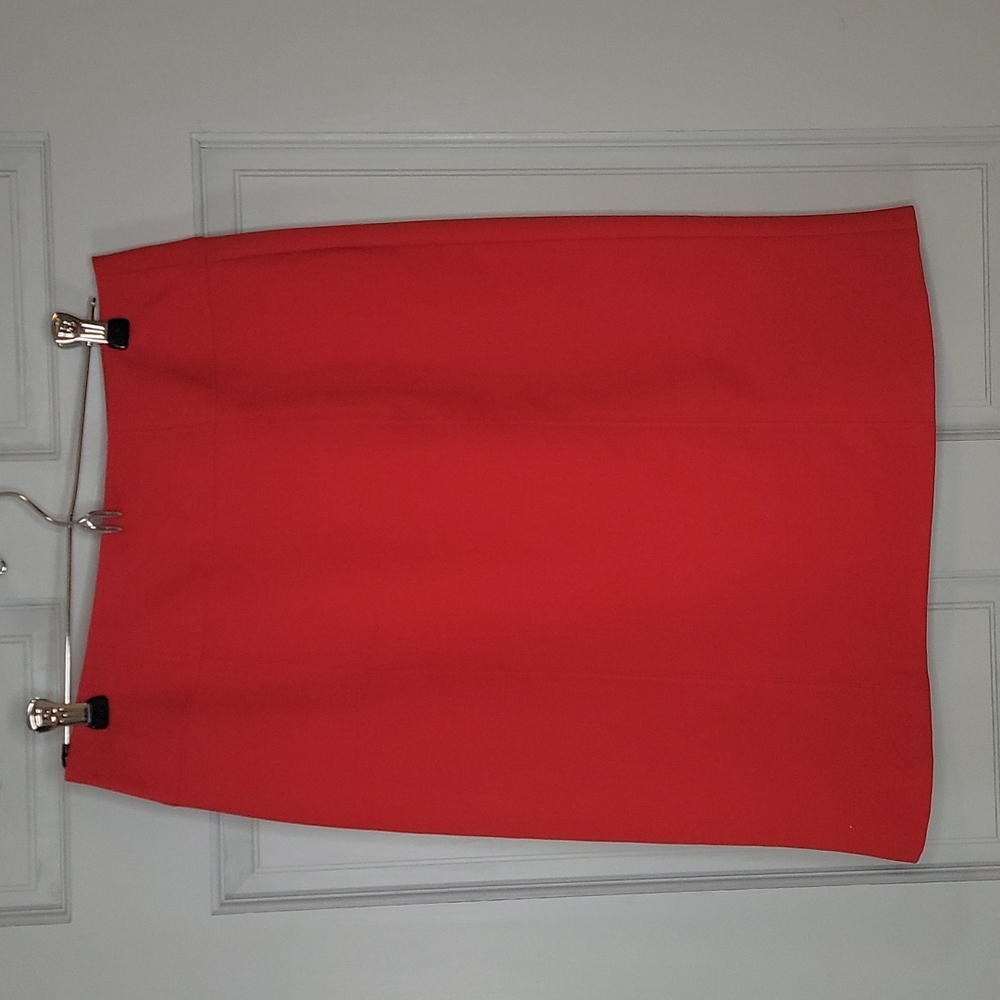 Size 4 Red Worthington Slit Skirt